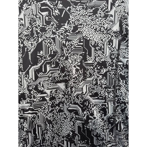 Nike Running Dry Miler T-Shirt Black/Grey Geo Cyborg Print 800313-010 Men's XL - Picture 3 of 6